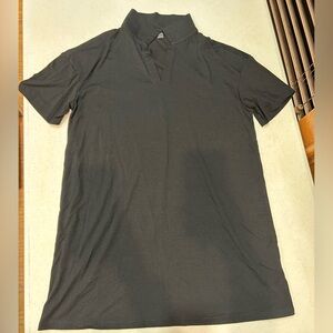 (L) Greathe Black T-Shirt Dress